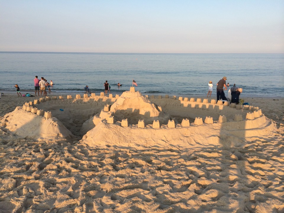 A big sand castle. Don't construct your career like this.
