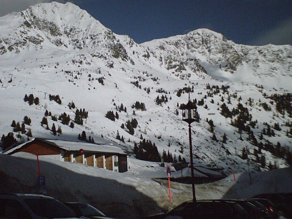 A snowy mountain in Austria.