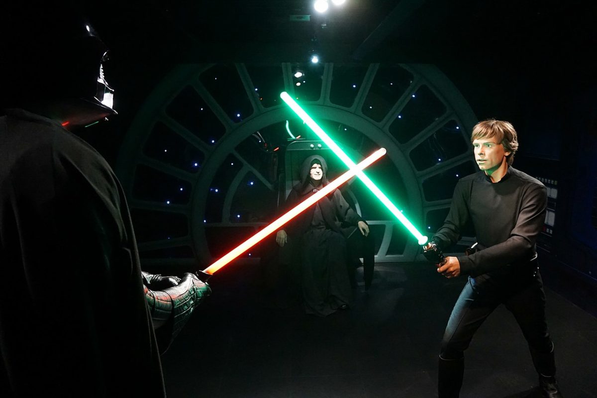 Luke Skywalker, Darth Vader and The Emperor at Madame Tussaud