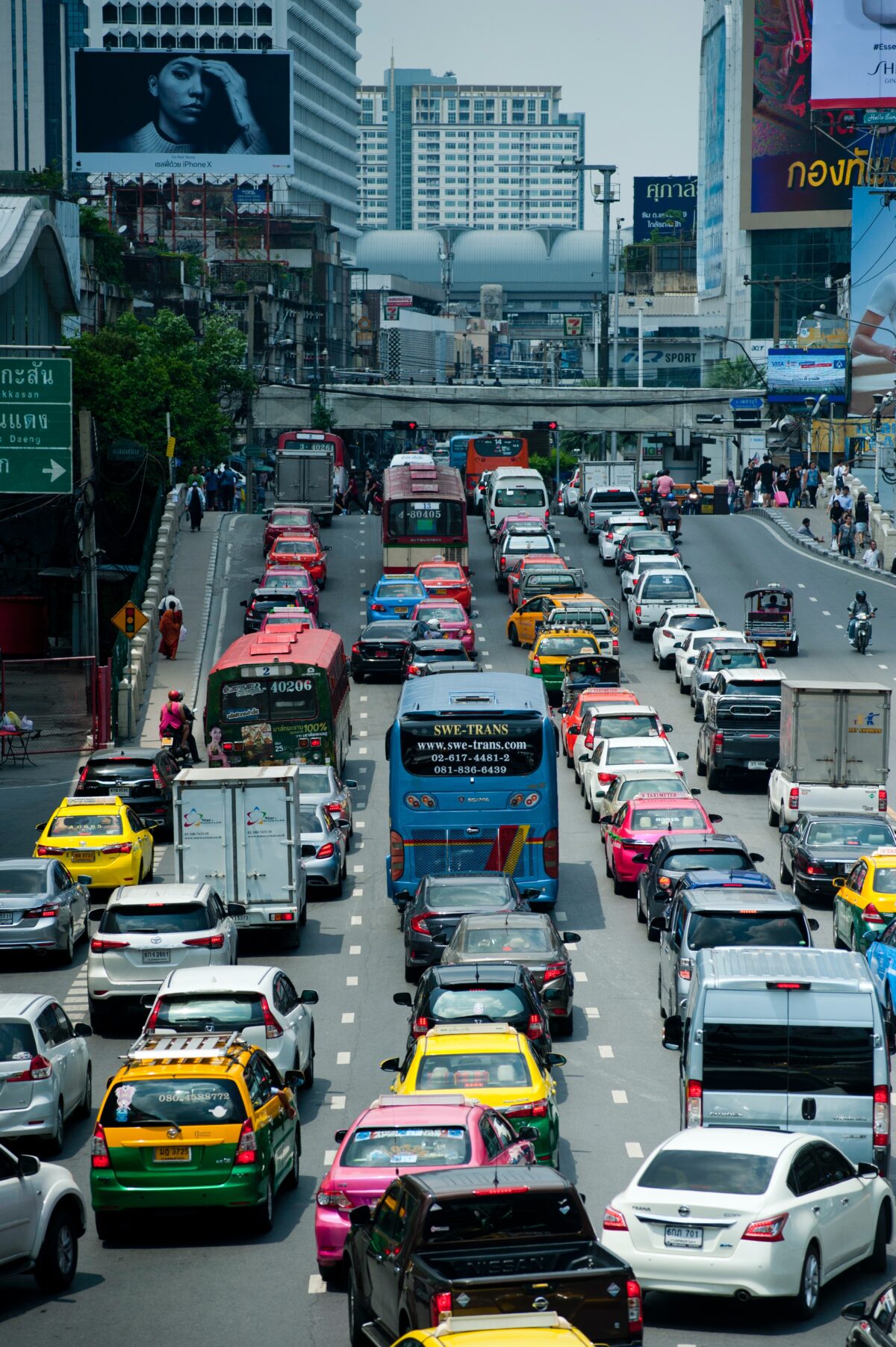 Crowded expressway.