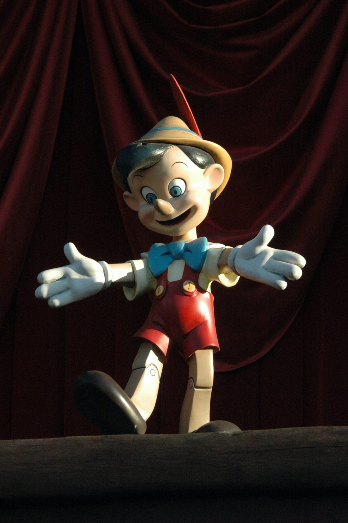 A Pinocchio puppet.