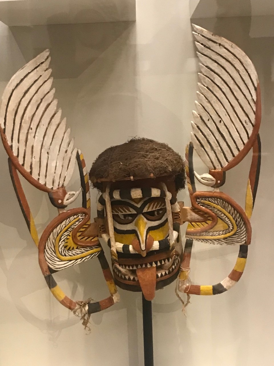 Maori mask from the Museum of Natural History in Sydney Australia