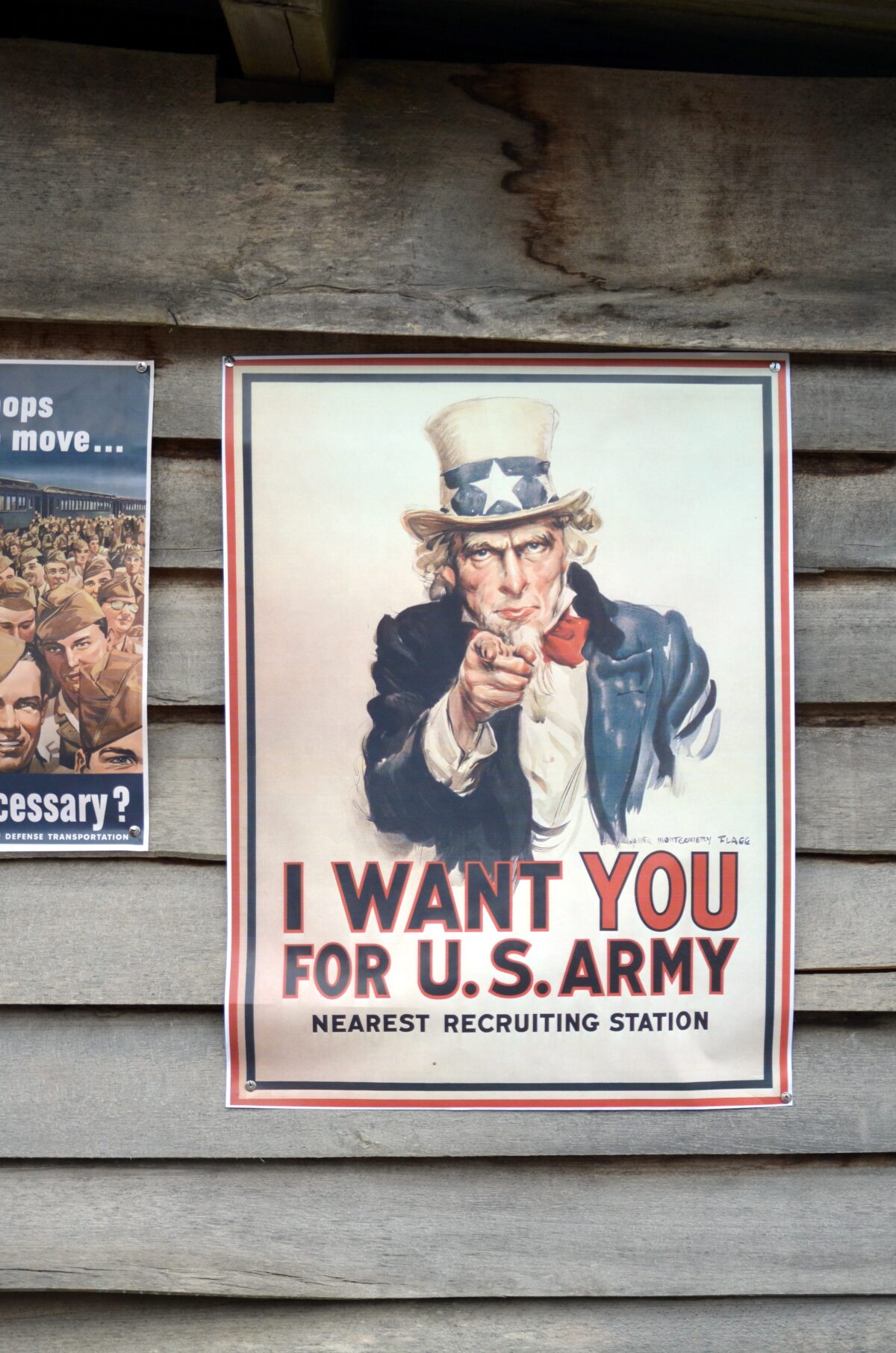U.S. recruiting poster saying "I want you for the U.S. Army."
