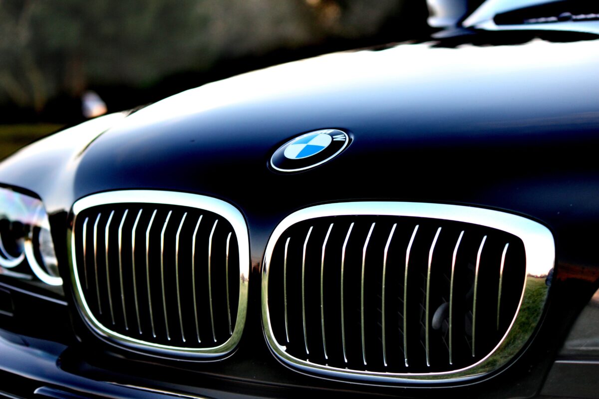 Hood of a BMW.