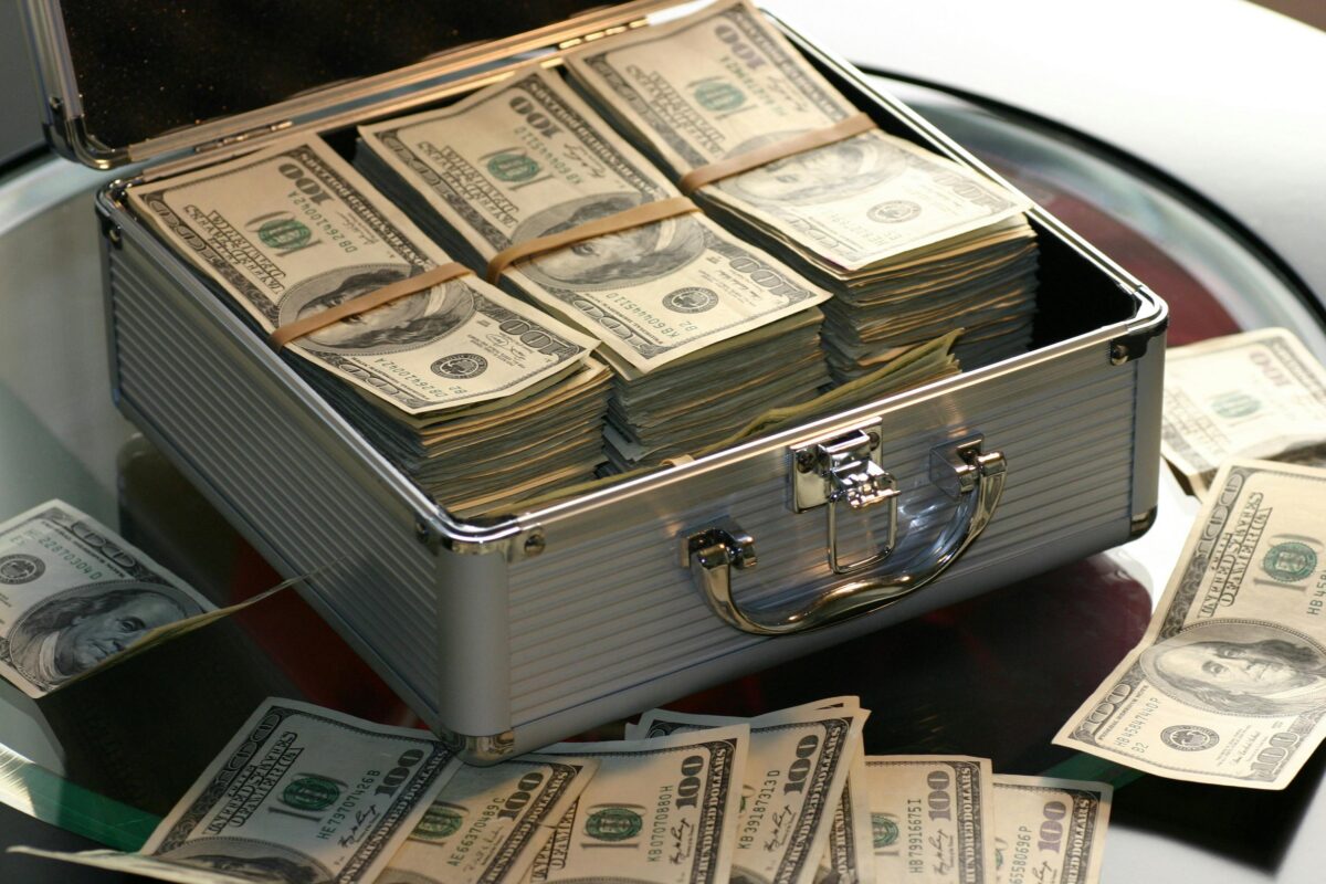 A chest full of American Dollars.